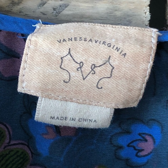 ANTHROPOLOGIE VANESSA VIRGINIA Silk button front ruffle shirt, size 4 - Picture 6 of 9